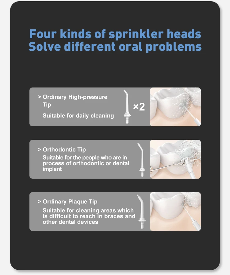 Dental Water Flosser Custom Portable Travel Cordless Dental Water Jet Flosser Electric Oral