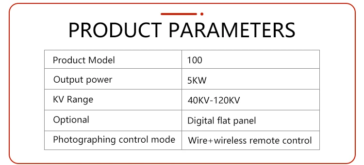 Medical Equipment 3.5KW 5KW 8KW 100ma Digital Portable X-Ray Machine