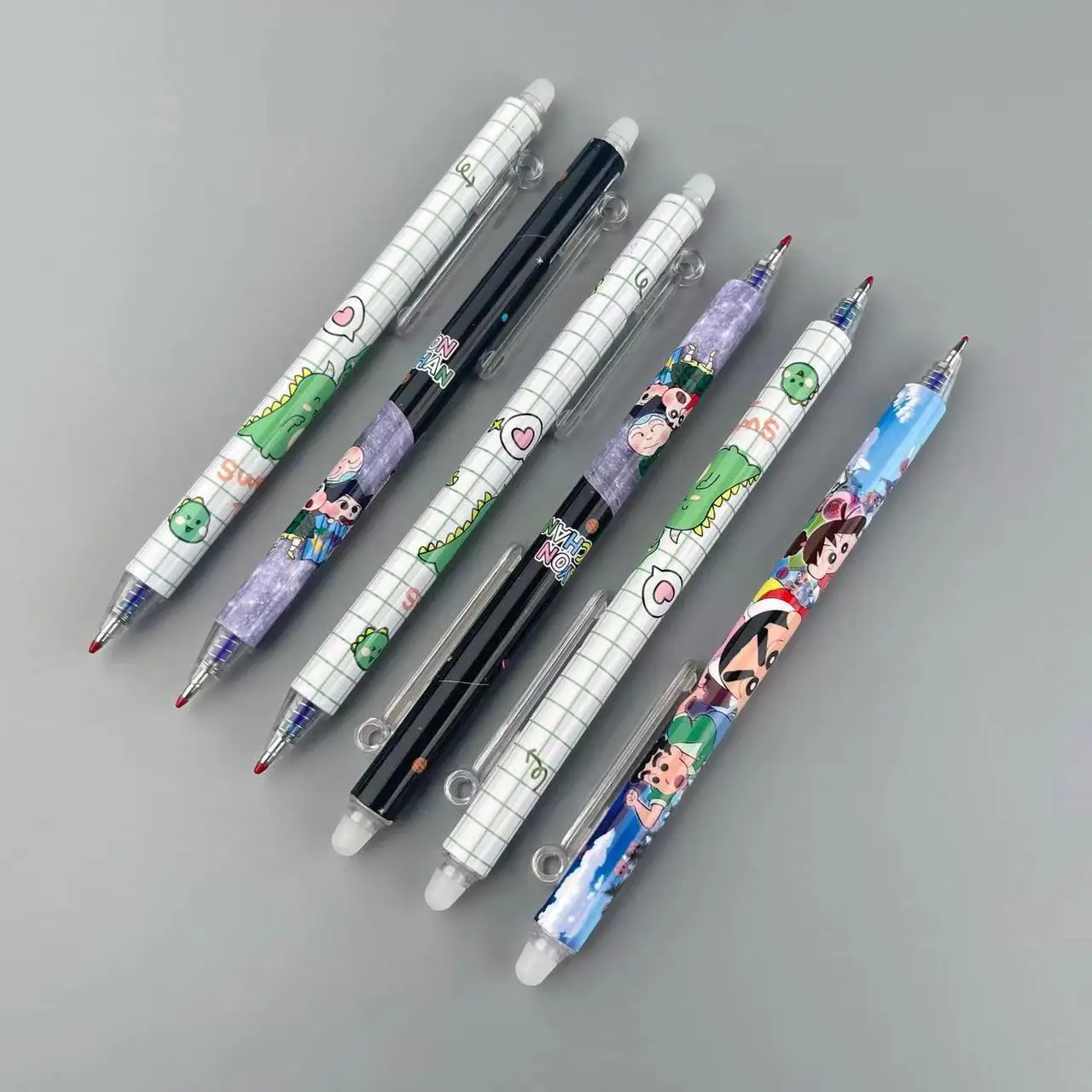 Великолепная стираемая гелевая чернильная ручка для бумаги в декоре с логотипом теплопередачей