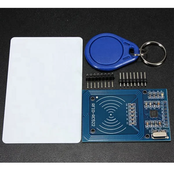 Bobury MFRC-522 RFID Kit RF IC Card Module capteur S50 Carte Vierge Porte-clés Compatible pour Arduino Raspberry Pi 