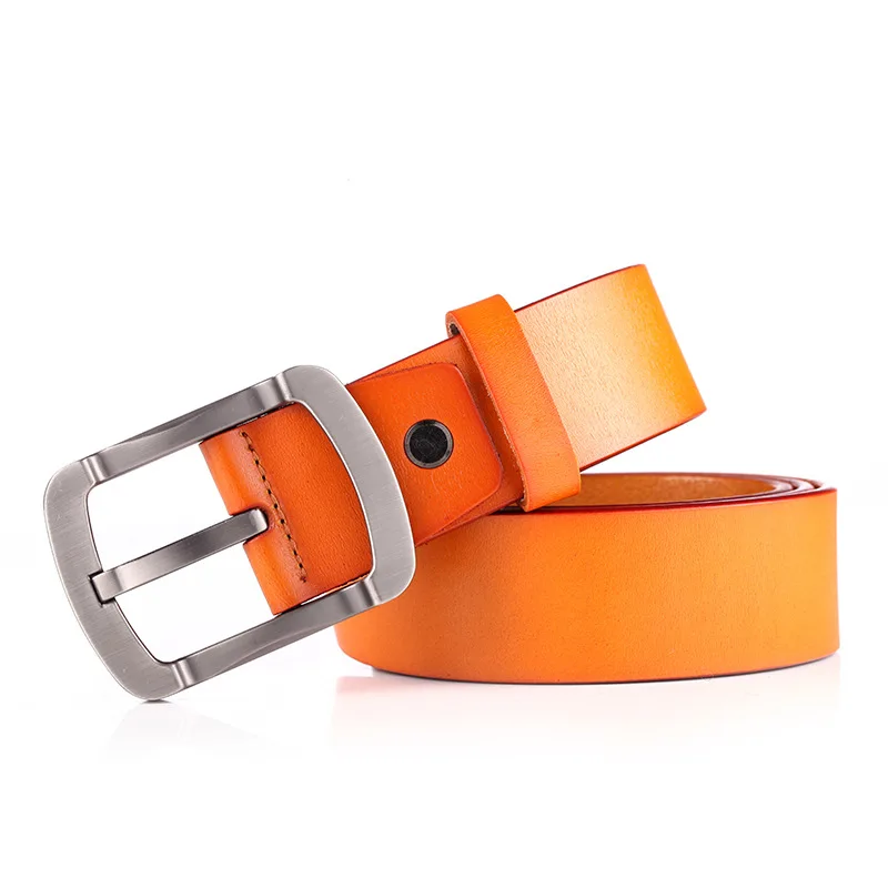 Stylish Retro Japanese Style Pin Buckle Leather Belt for Men
