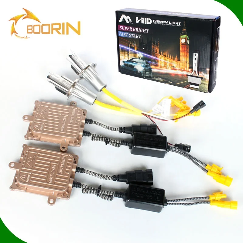 Car Hid Xenon Kit Xenon H7 Fog Lights 55W 4300K 6000K 8000K 10000K Super  Bright Slim Ballast H4 H7 H8 H11 Replace Halogen Lamps