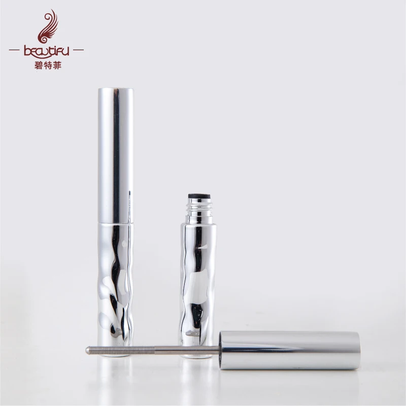 5ml Popular Water Ripple Style Empty Plastic & Aluminum Mascara Tube with Metal Brush