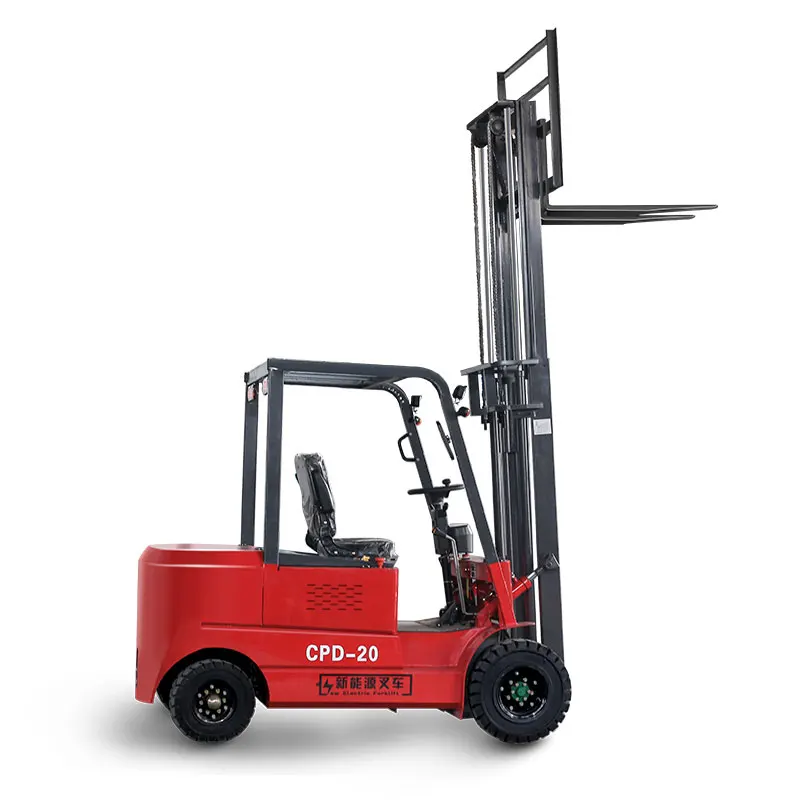 2T 3T 3.5T large capacity 4 wheels electric forklift with lithium battery forklift for sale