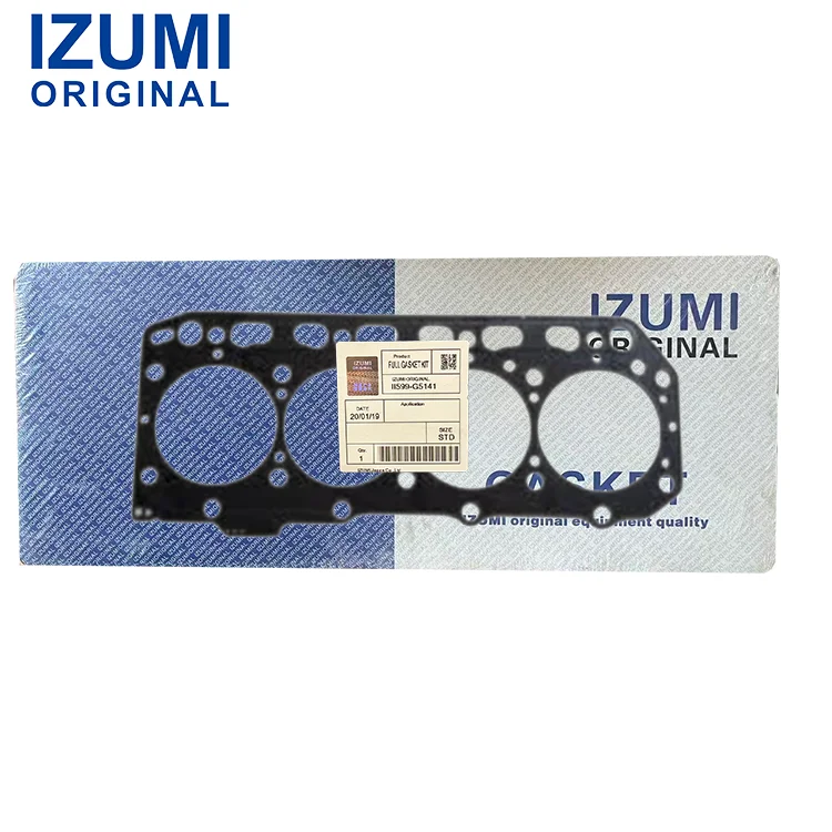 Kit Gasket Kepala IZUMI ORIGINAL 4TNV84 129408-01330 / 12940801330, Suku Cadang Mesin Diesel untuk Yanmar