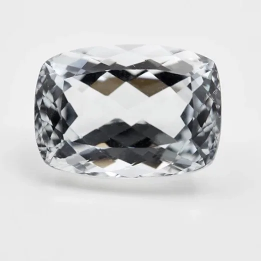 "13x18mm垫型切割天然白色托帕石" 批发工厂价格高品质方面松散宝石每