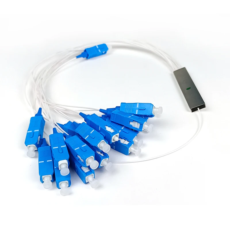 Factory customization MINI Splitter 1x2 1x3 1x5 1x7 1x9 1M Fiber optical without connector steel tube PLC splitter