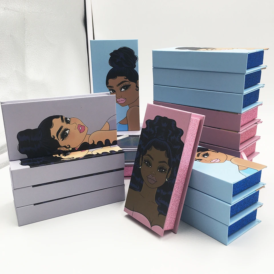 Factory Wholesale Eyelash Packaging Vendor Customized Eyelash Boxes and Custom Logo 2021Hot Lash Boxes
