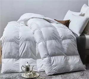 Luxury Goose Feather Down Quilt Duvet Cotton Cover Winter Duvet with All Size Down Comforters