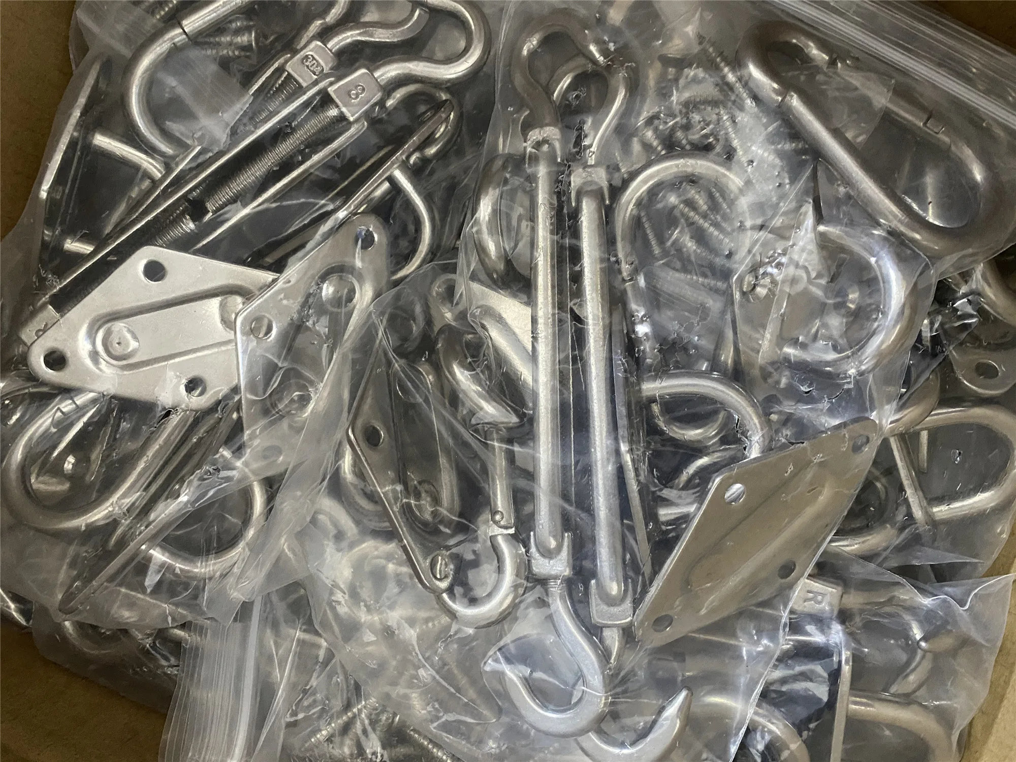 M4 M5 M6 M8 M10 M12 Stainless Steel Spring Snap Hook Key Chain Hook Climbing Carabiner