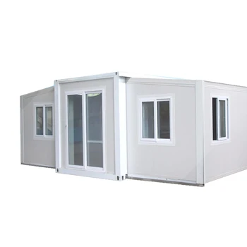 Compact and Expandable Container House with Terrace Prefab Cabin Design