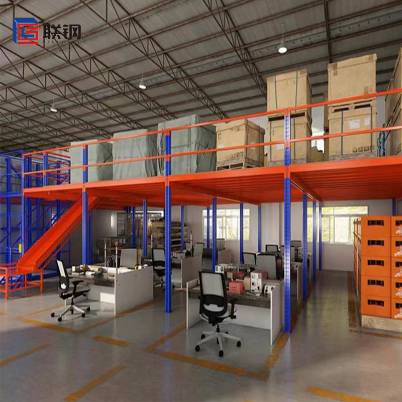 Mezzanine Floor Attic Loft Storage Rack Industrial Metal Stairs Racking Shelf Shelves for China