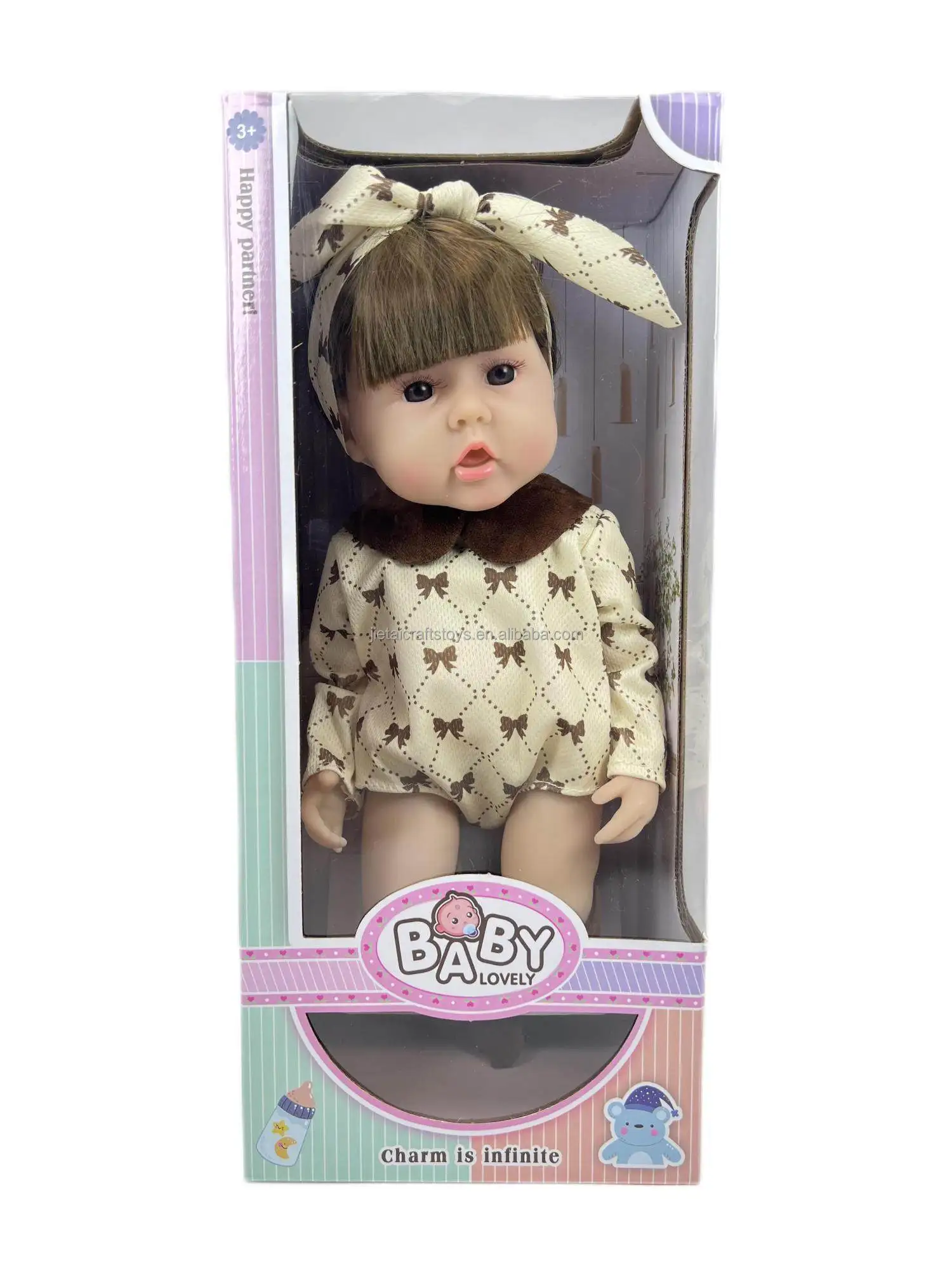 Factory 32 cm Height Lovely Baby Dolls 100% High Quality Vinyl Best Partner for Babies