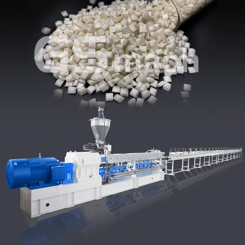 PVA water soluble corn starch biodegradable pellets plastic granule making machine
