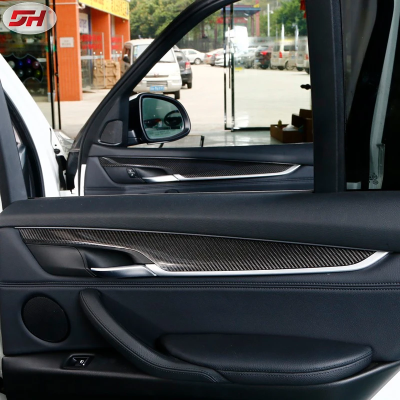1pc Dry carbon fiber Material Auto Accessories Interior Trims Interior center panel trim For BMW X5 F15 2014-up