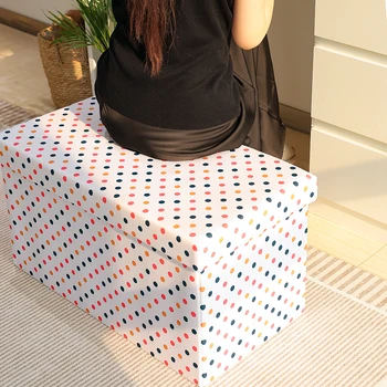2025 Ottoman With Storage Living Room Furniture Modern Folding Storage Ottoman