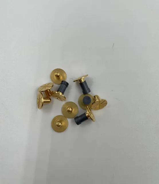 Customized PCB  Pin pogo Spring Loaded Single Gold Plated Magnetic Pogo  Pin Connector