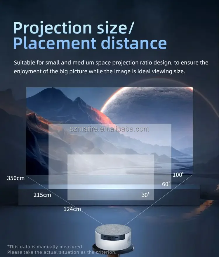 Projection Ratio Design Support Online Update Haier Smart Chips LED T2 MINI Projectors Smart Version Full HD Image