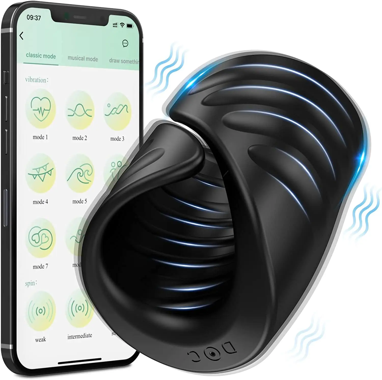 Male Masturbator and App-Controlled Vibrator for Men