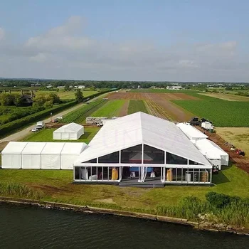 15x30m Clear Span Aluminum Party Marquee Tent For Outdoor 300 People Wedding Ceremony Events