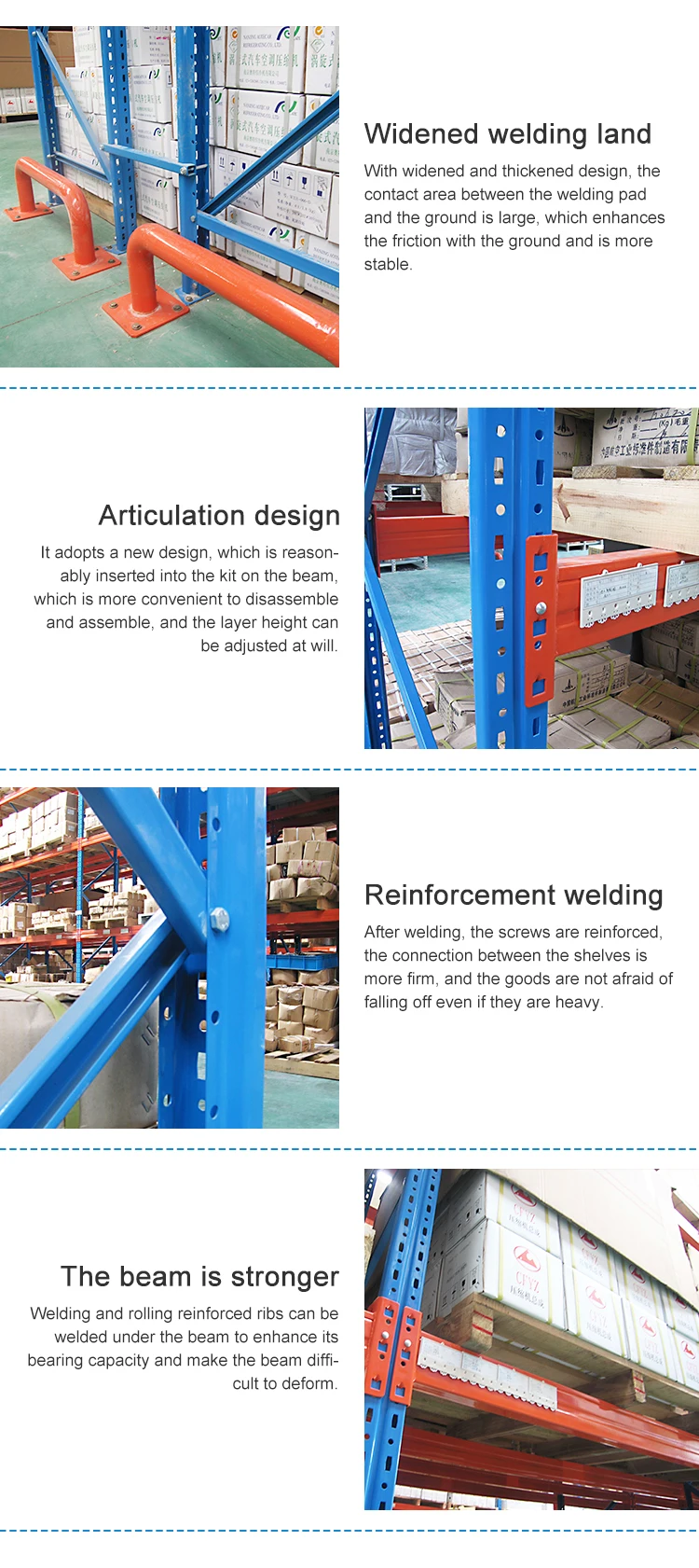 Heavy Duty Beam Pallet Vendor Supply Steel Storage Rack