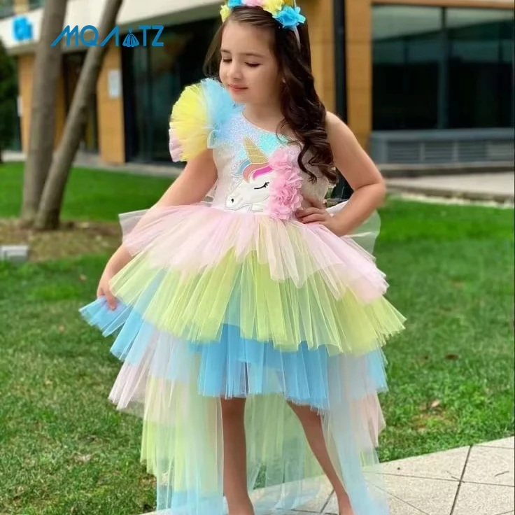 MQATZ High Quality Kids Summer Dress Beautiful Unicorn Fancy Dress for  Little Princess for Age Month to Years Old ADJS028XZ