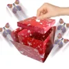 Red christmas gift butterfly box