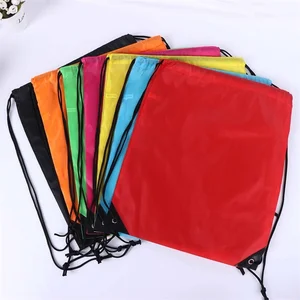 OMASKA Wholesale 210D Polyester Drawstring Bags 34x42cm Multiple Colors Shopping Bag