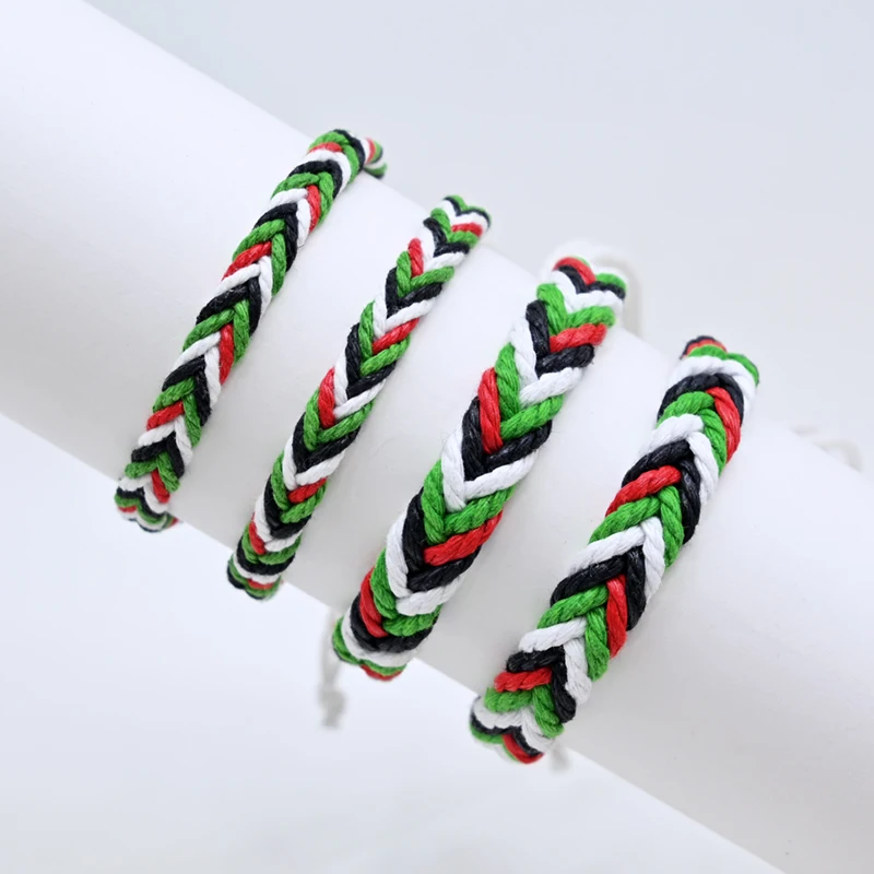Arabic Rope YYV001 Middle East Arabic style woven rope bracelet watermelon color ...