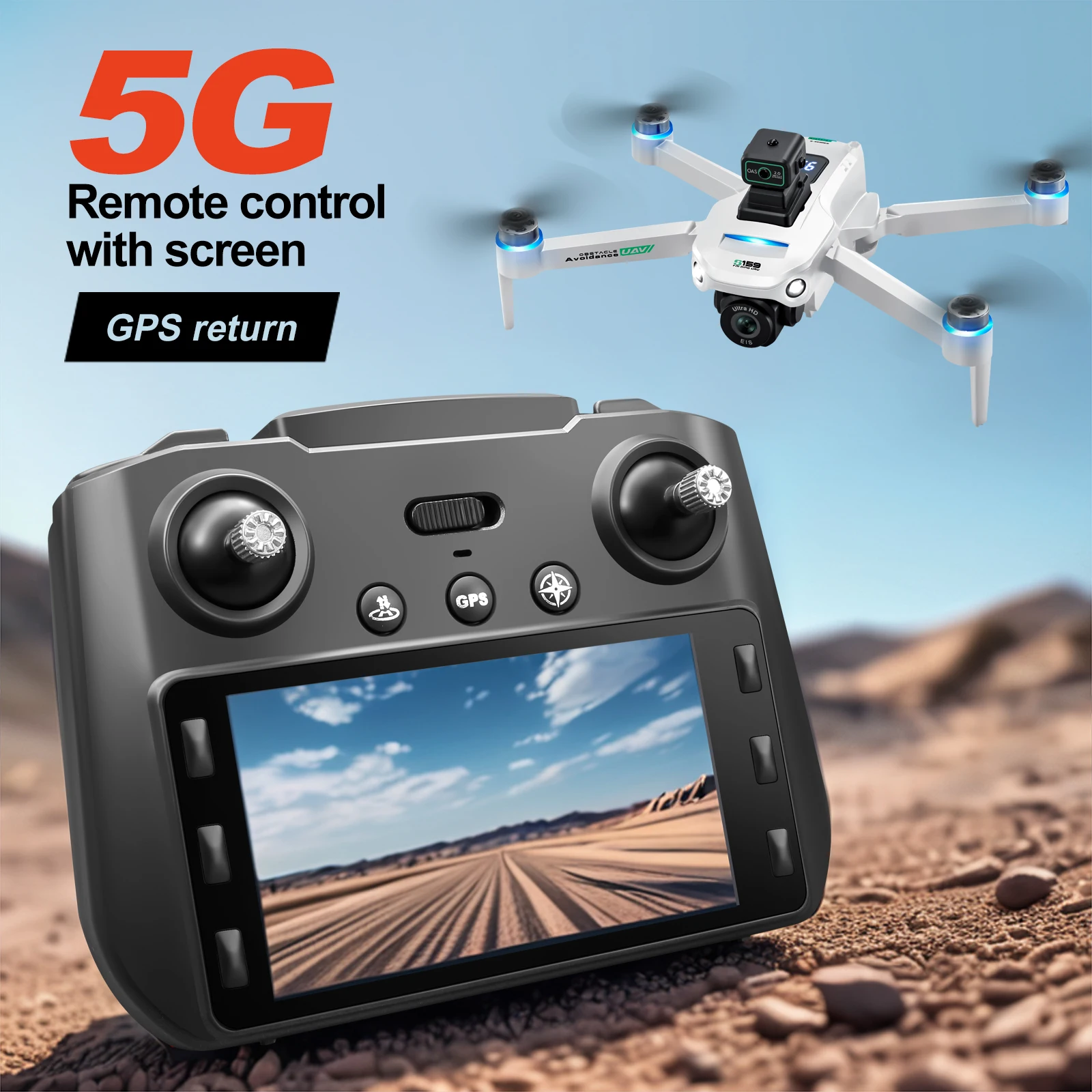 S159 GPS Drone with Screen Control - Professional Aerial Photography