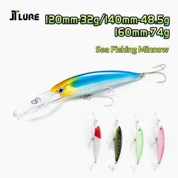 Sea Fishing Floating Minnow Artificial Hard Bait Tuna Lure Jerkbait Long-Cast Bionic Bait – Minnow – view 5