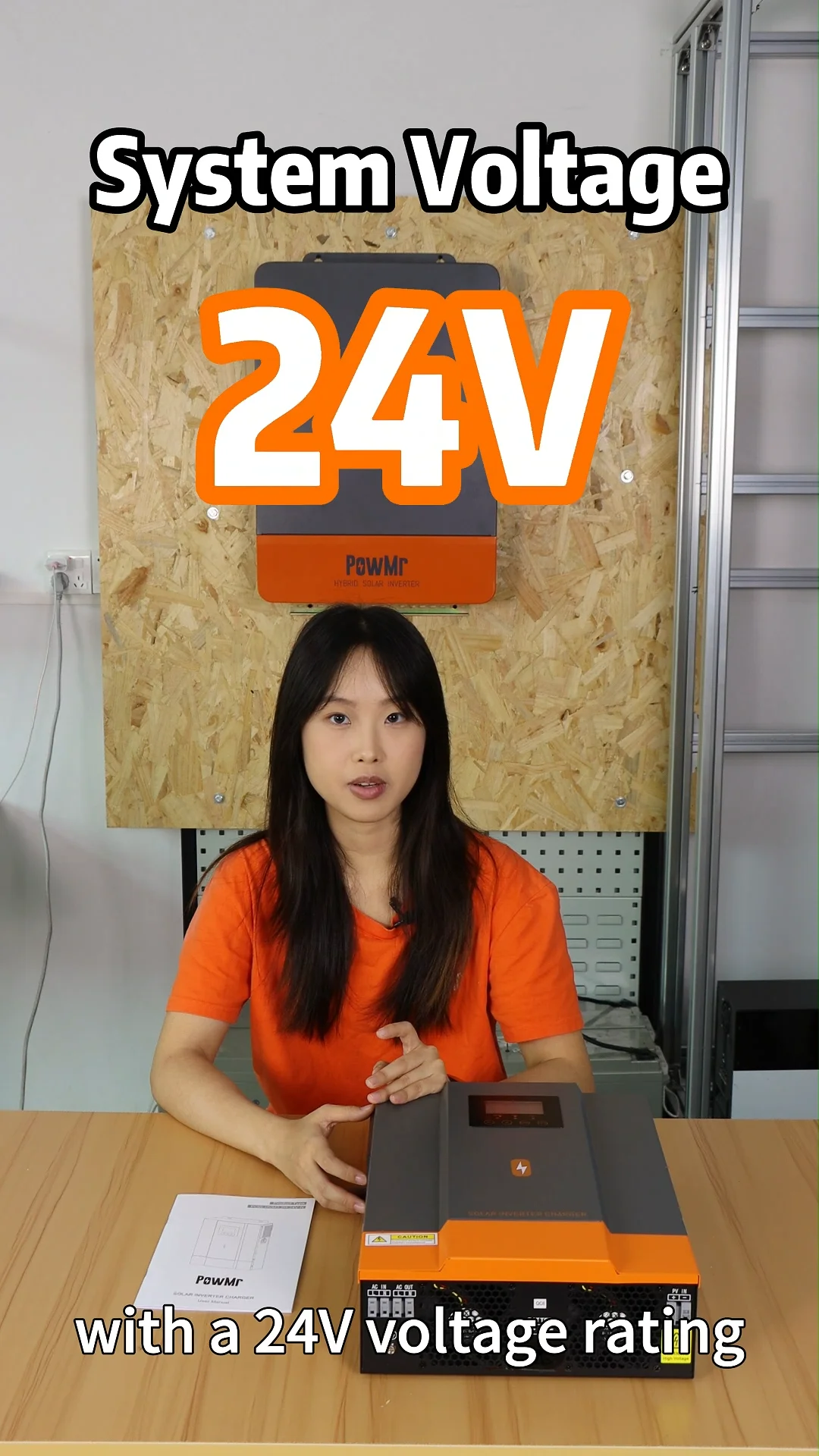 Powmr Pure Sine Wave Inverter 2kw 12v 3.2kw 24v Mppt 80a All In One ...