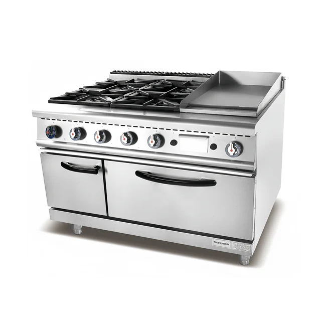 900 Series Gas/Electric Cooking Range Commercial Stainless Steel Fabricated Kitchen Equipment