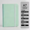 Cuaderno de bolsillo de cuero A7 [verde claro]