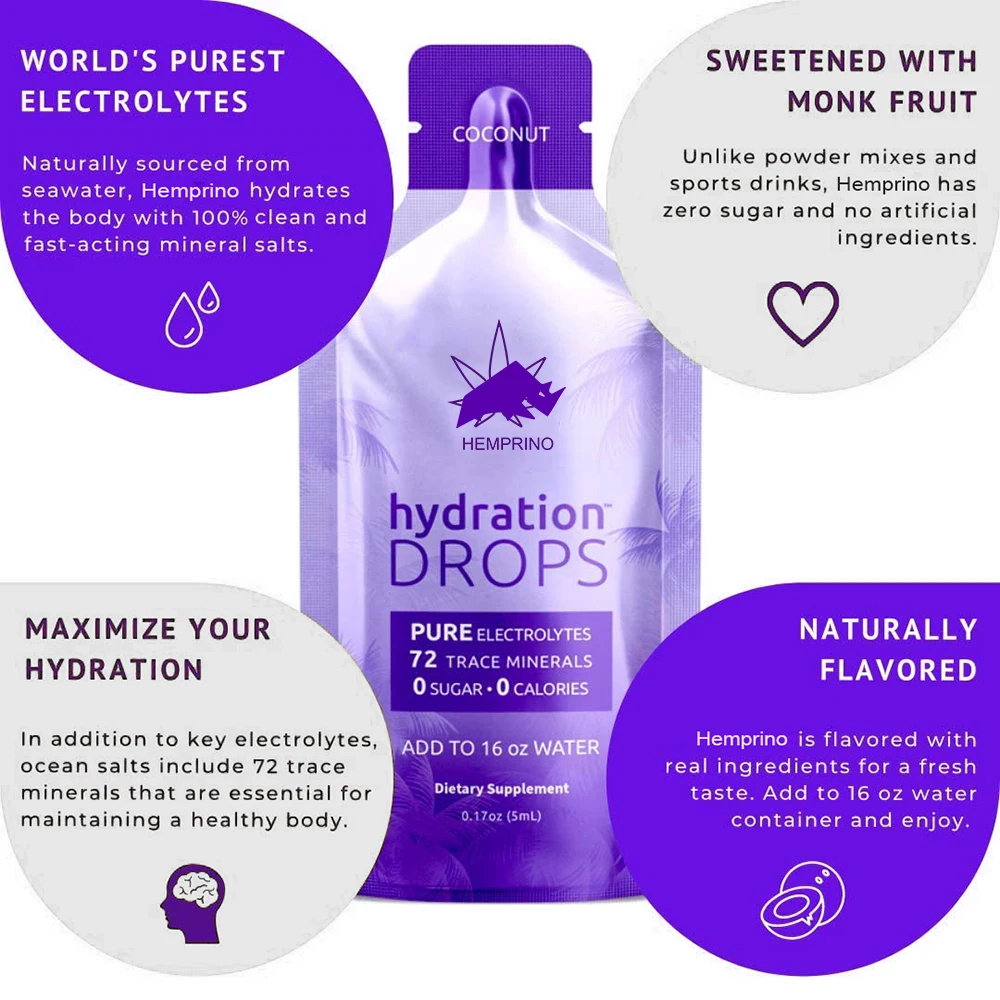 Hydration Pre Workout Drinks Water Antioxidant Energy Supplements Convenient Packet Drink Bag