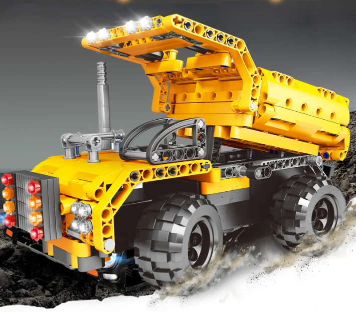 Hot Selling 329pcs technic Remote Control Car Building Block with Usb Line Diy Assembly Block