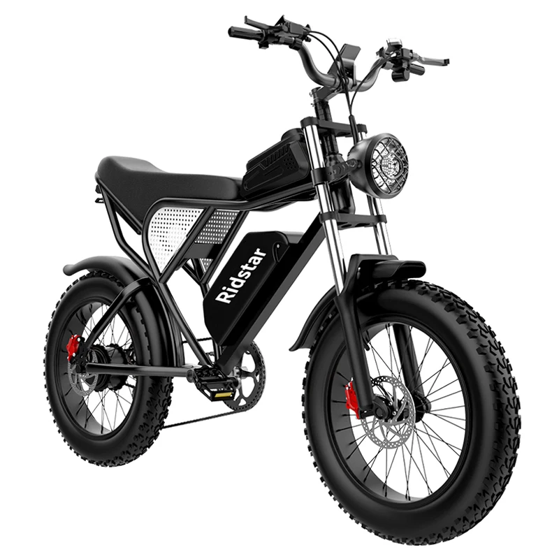 2023 Electric Motorcycle Ridstar Q20 20 Inch Fat Tire 1000w 20ah 50km/h ...