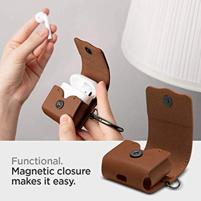 Кожаный защитный чехол премиум-класса на магнитной застежке в стиле ретро для airpods pro