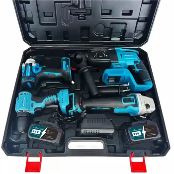New Discount High Quality Sales for MKT Cordless Combo Power Tools 4 Kits Set 18v 20v 21v Battery Tool Kit for Home Use and DIY