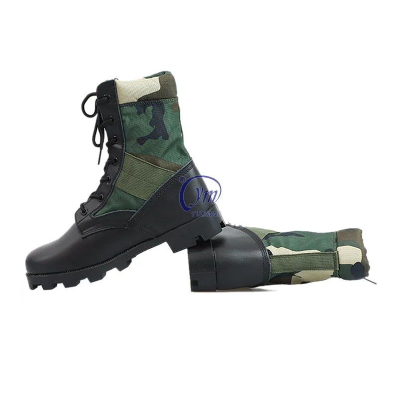 Durable Trekking Hiking Hunting Waterproof Woodland Shoes Combat Camo  Jungle Boots