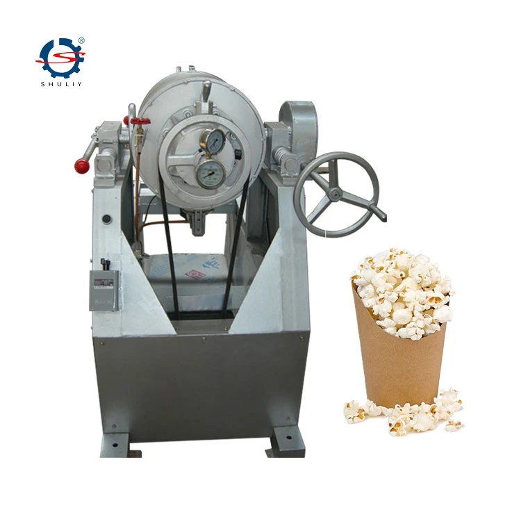 Air Flow Type Puffed Food Making Machine Buckwheat Puffed Bulking Machine Rice Steam Puffing Machine