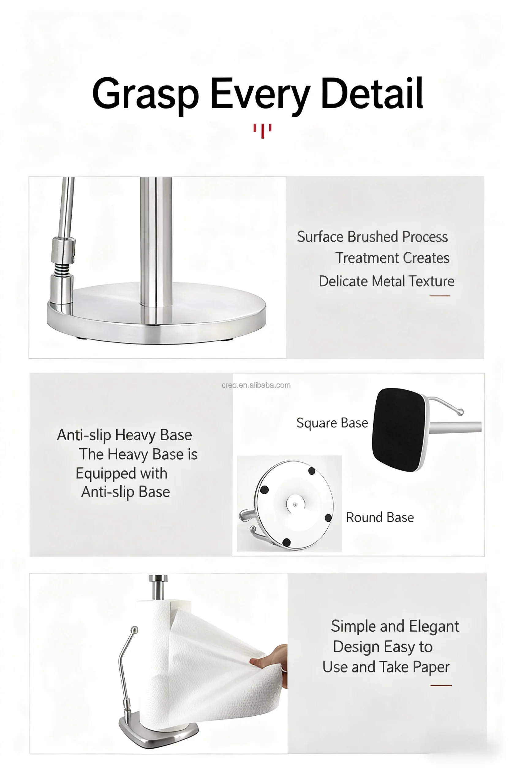 bathroom towel roll stand organizer easy assembly hanger rack for home-2