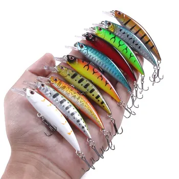 Hot Wholesale 8CM 9G Minnow Lure Hard Plastic Fishing Bait for Bass Fishing Diving Depth 0-1.5M Sinking Minnow Fishing Lure – Minnow – view 2