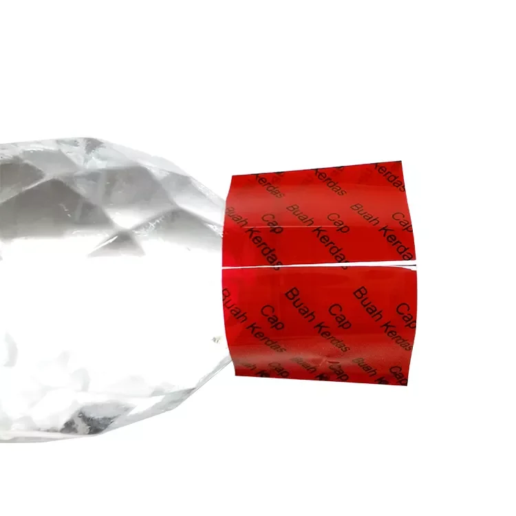 Custom Printing PVC Heat Shrink Neck Wrap Band PVC Shrink Film Label Bottle Tamper Seal Shrink Bands for Bottles