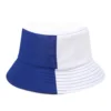 Blue and white