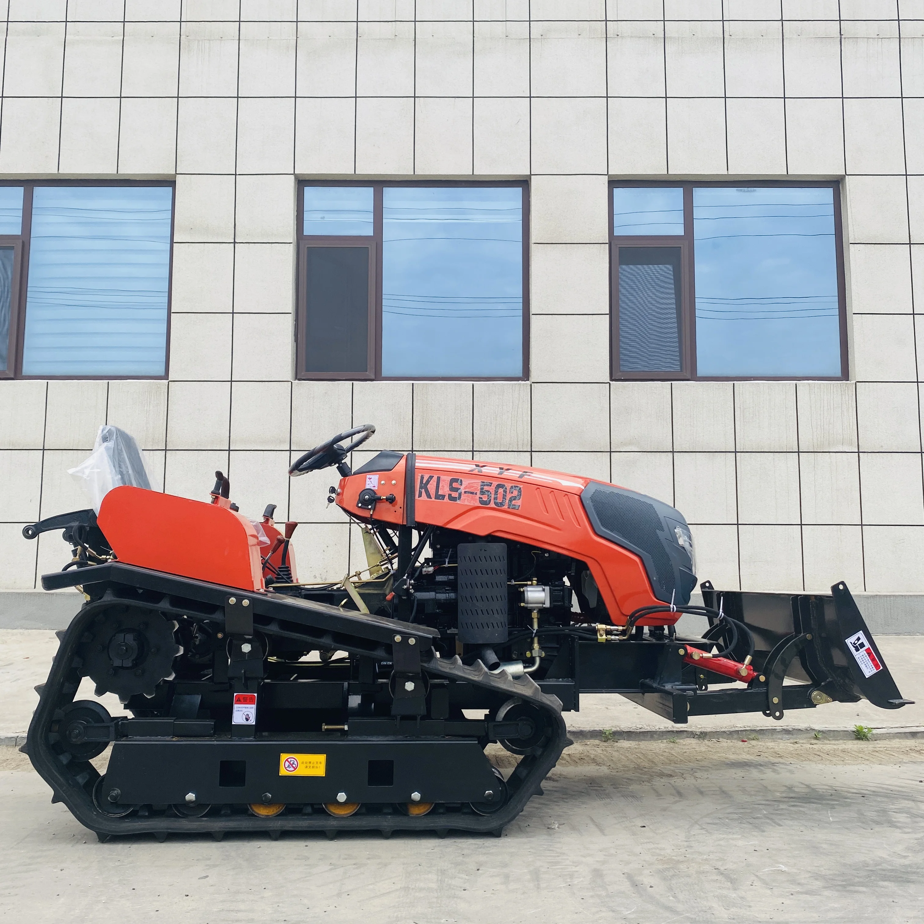 50HP Small Rubber Triangle Track Rice Farming Tractor Rice Paddy Field Mini Crawler Tractor