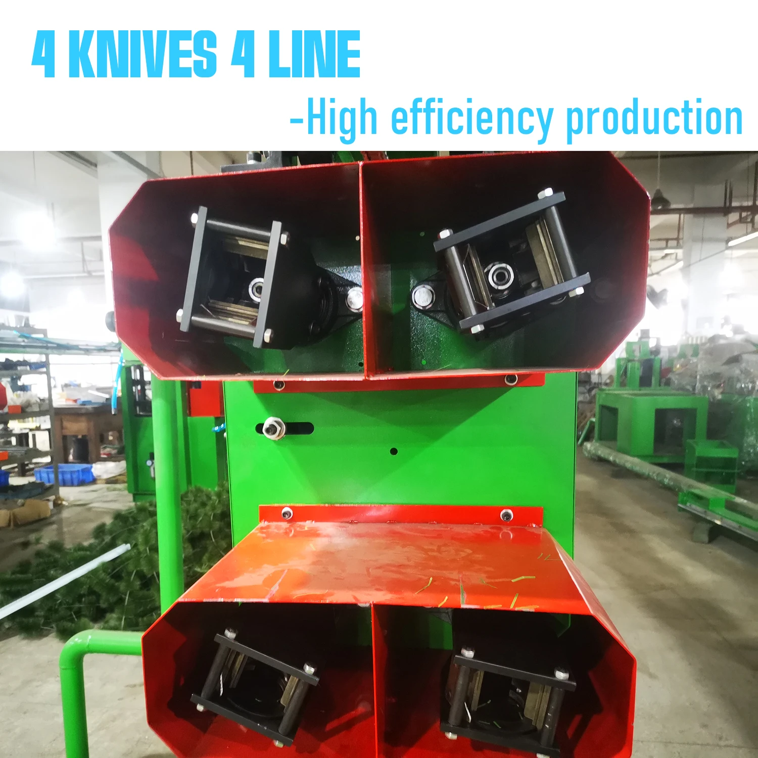 4 Line 4 Leaf Automatic Artificial PVC Tree Machine for Christmas PVC Leaves Make Device Automatic 4 Lines Drawing Leaf Machine