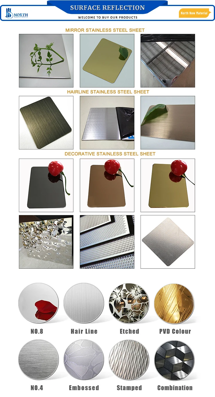 Stainless Steel Color Sheet 420, 201, 304 grade Colored Stainless Steel