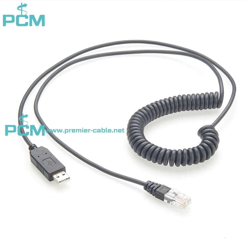 USB to RS485 RJ12 6P6C Monitoring and Upgrading Serial Cable for BMS manufacture