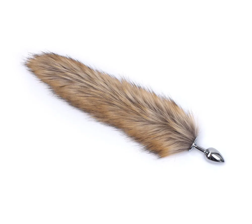 Frisky Fox Tail Metal Stainless Steel Anal Sex Toys Fox Tail Butt Plug Fox  Tail Anal Plug for Men Women Stimulation